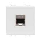 GEWISS - GEWGW15437 PRESA RJ45 - CATEGORIA 6 - FTP - 2 MODULI - BIANCO SATINATO - CHORUSMART