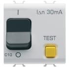 GEWISS - GEWGW15486 INTERRUTTORE AUTOMATICO MAGNETOTERMICO DIFFERENZIALE - CURVA C - CLASSE A - 1P+N 10A 230Vac 30mA - 2 MODULI - BIANCO SATINATO - CHORUSMART