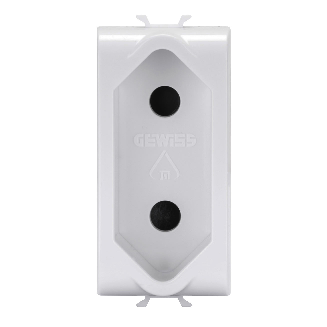GEWISS - GEWGW15282 PRESA STANDARD ISRAELIANO - 250 V ac - 2P 10 A - 1 MODULO - BIANCO SATINATO - CHORUSMART