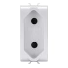 GEWISS - GEWGW10282AB PRESA STANDARD ISTRAELIANO - 250V ac - 2P 10A - 1 MODULO - BIANCO LUCIDO - ANTIBATTERICO - CHORUSMART