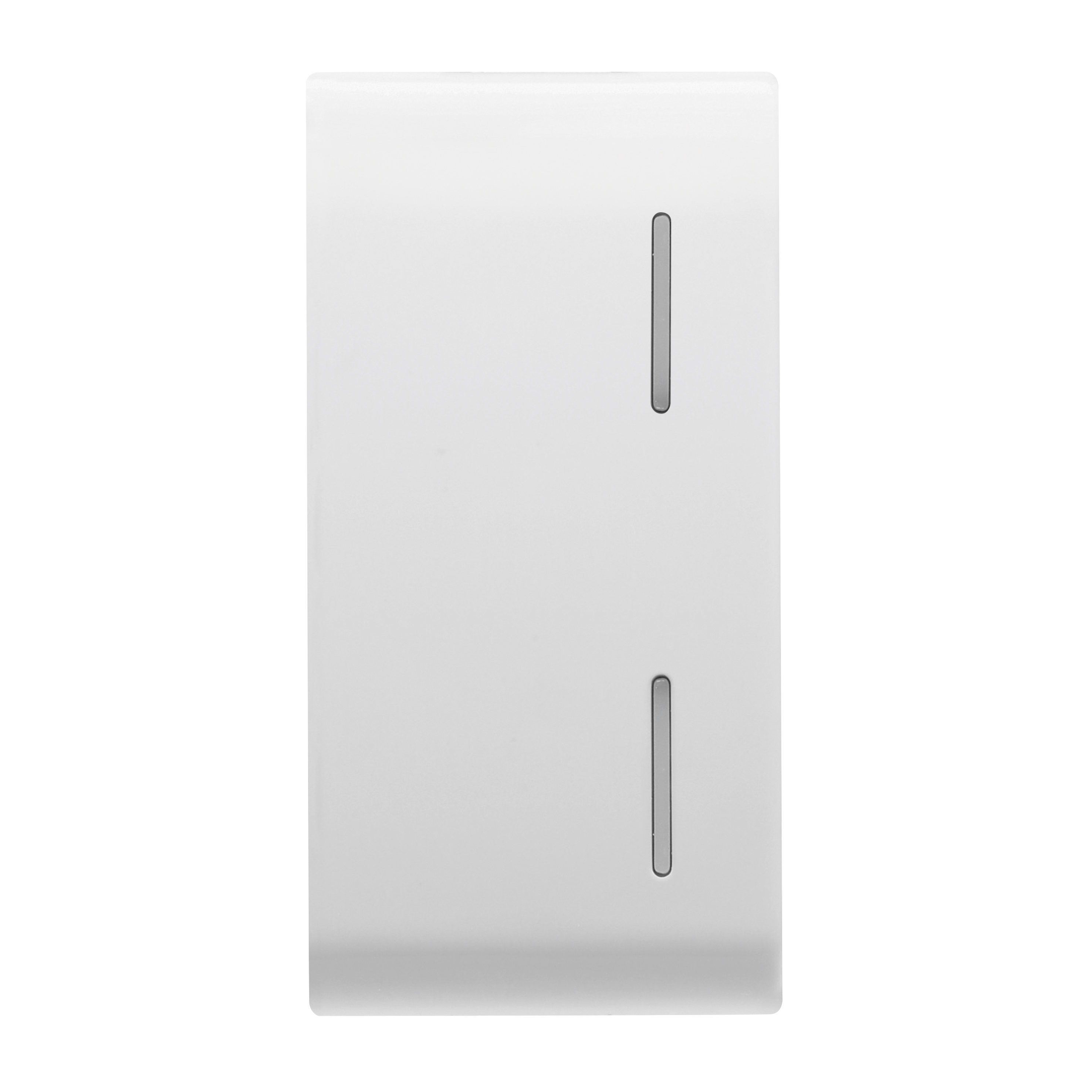 GEWISS - GEWGW15557 TASTO INTERCAMBIABILE PER PULSANTIERA - CON 2 DIFFUSORI - 1 MODULO - BIANCO SATINATO - CHORUSMART