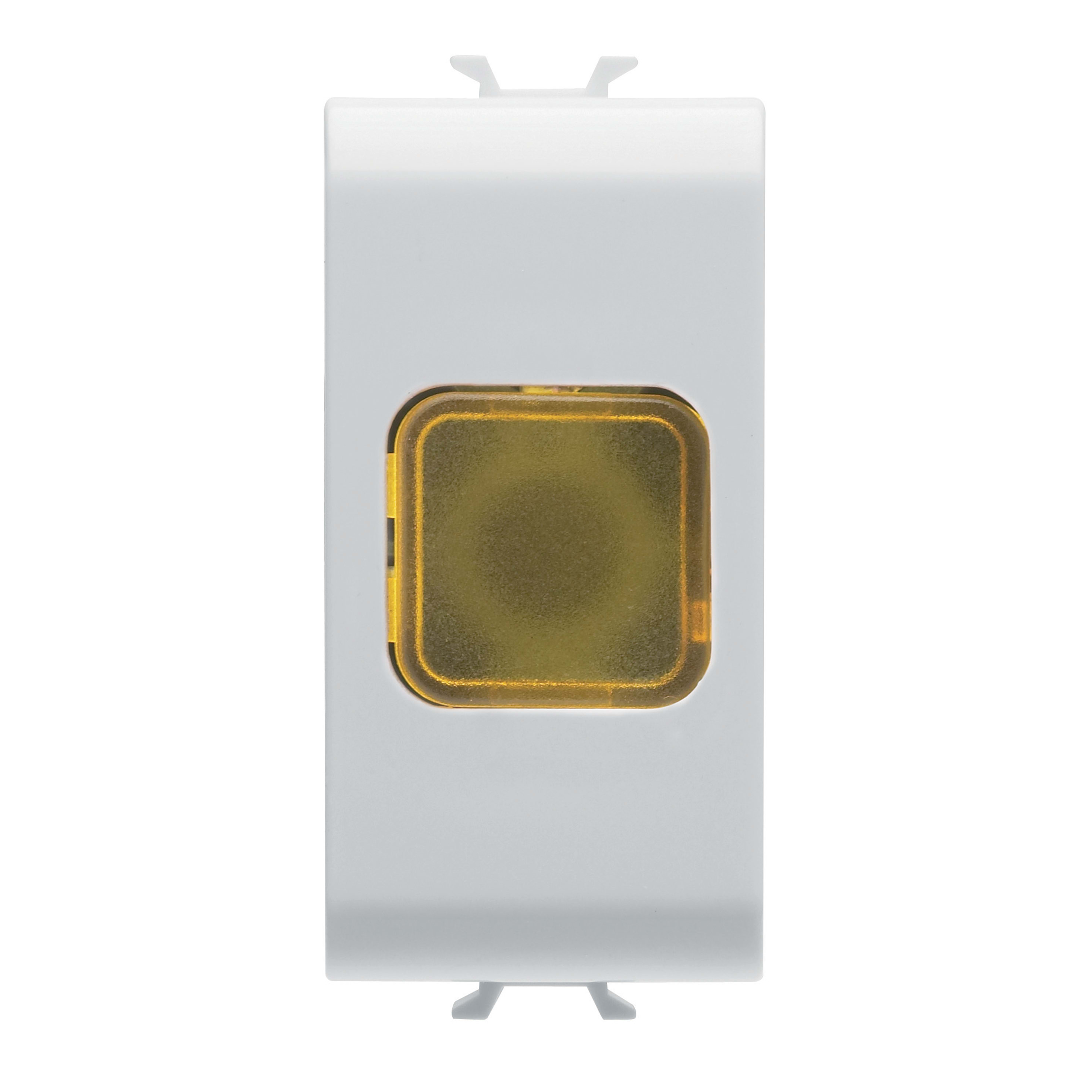 GEWISS - GEWGW15624 SPIA DI SEGNALAZIONE SINGOLA - AMBRA - 1 MODULO - BIANCO SATINATO - CHORUSMART