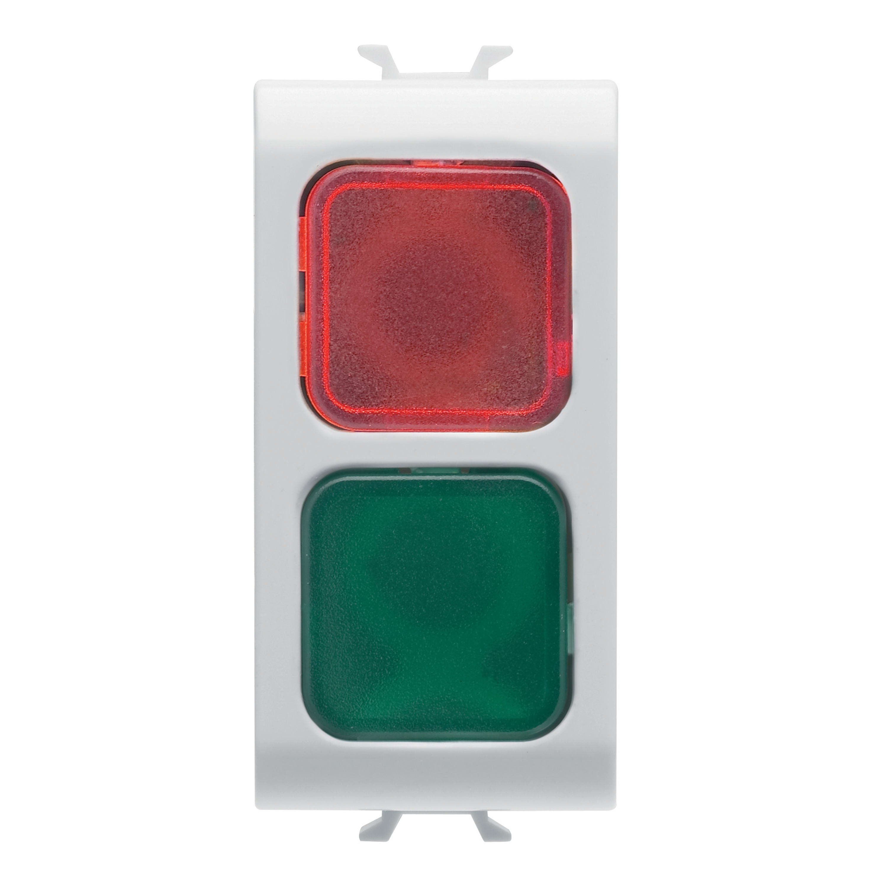 GEWISS - GEWGW15629 SPIA DI SEGNALAZIONE DOPPIA - ROSSO/VERDE - 1 MODULO - BIANCO SATINATO - CHORUSMART