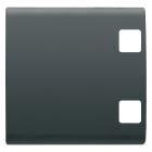 GEWISS - GEWGW12554 TASTO DOPPIO GEMMA DOP.PER PULS.KNX NERO