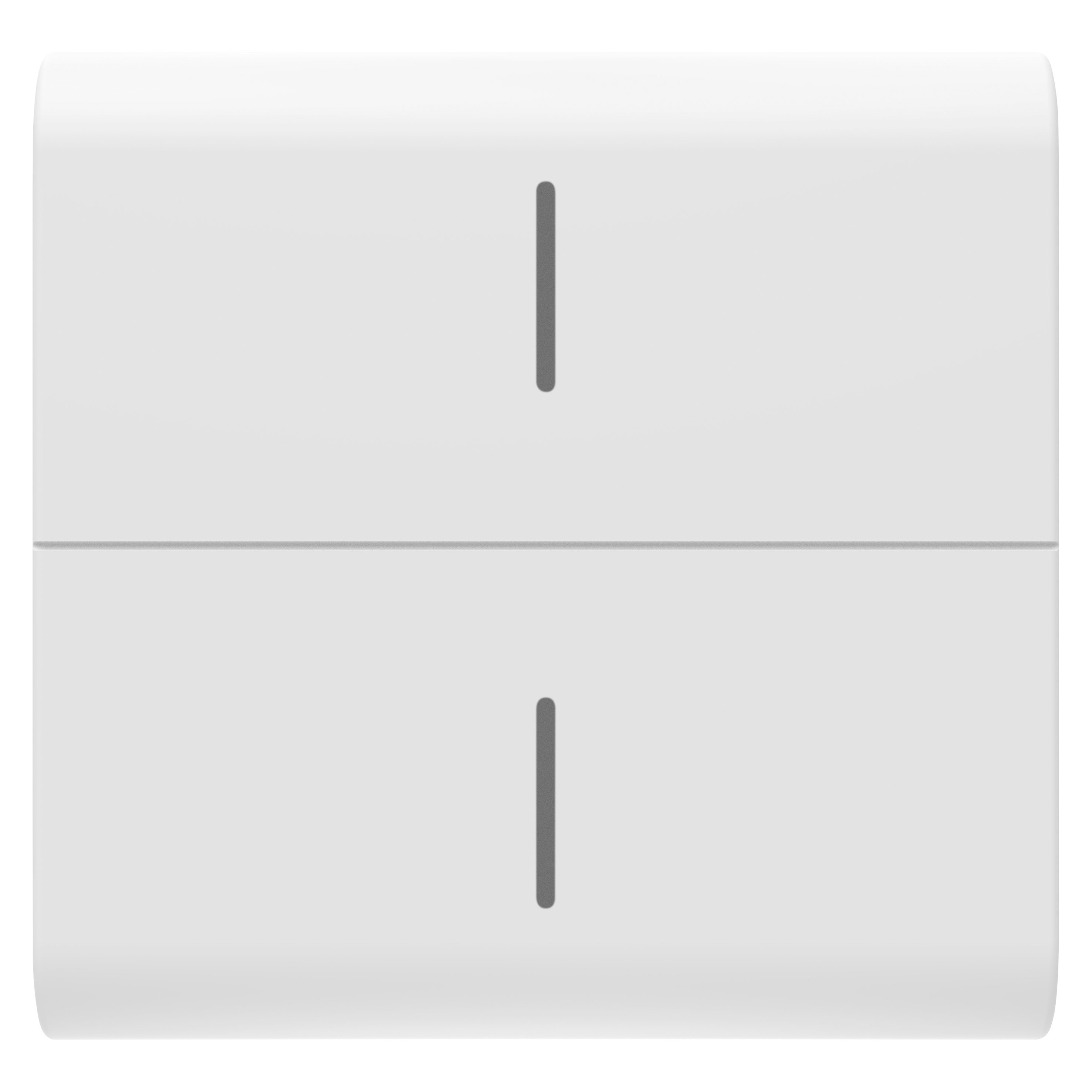 GEWISS - GEWGW15820 TASTO INTERCAMBIABILE PER PULSANTIERA CONNESSA ECO - 2 MODULI - BINCO SATINATO - CHORUSMART