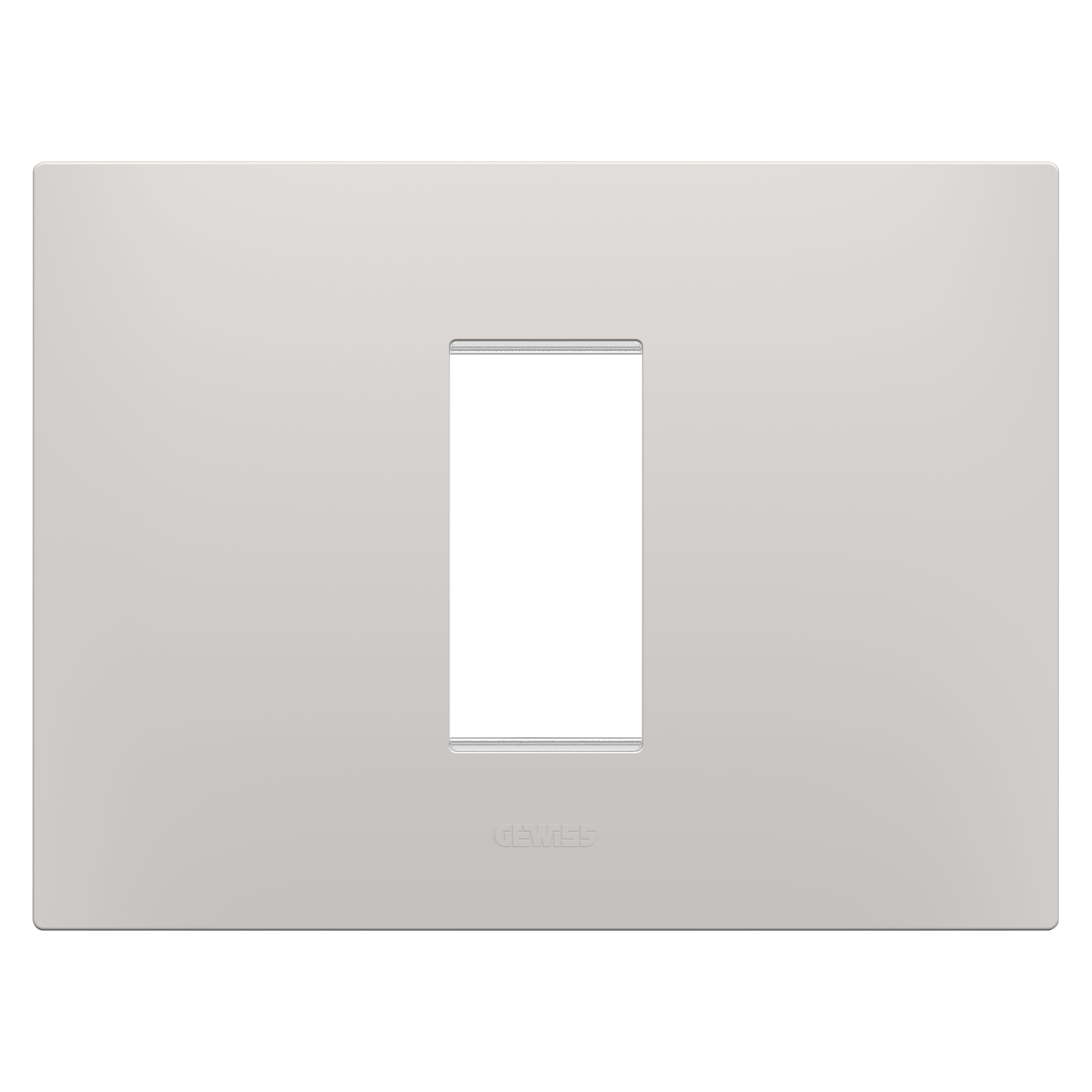 GEWISS - GEWGW16001CY PLACCA EGO - IN TECNOPOLIMERO - 1 POSTO - ARGILLA - CHORUSMART