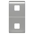 GEWISS - GEWGW14553S TASTO INTERC.2 LENTI 1M TITANIO