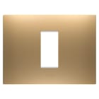 GEWISS - GEWGW16001SG PLACCA EGO - IN TECNOPOLIMERO VERNICIATO - 1 POSTO - ORO - CHORUSMART