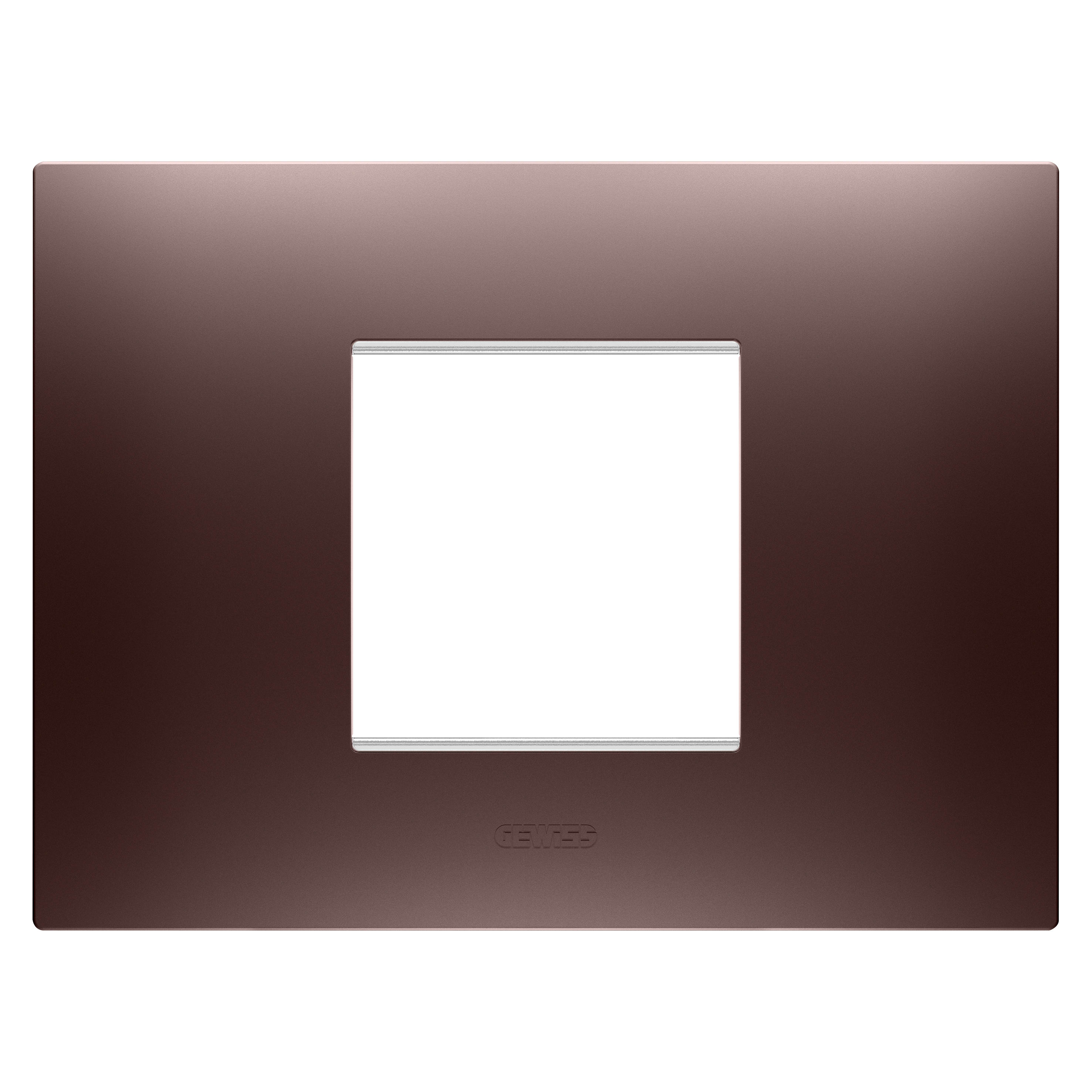 GEWISS - GEWGW16002CP PLACCA EGO - IN TECNOPOLIMERO VERNICIATO - 2 POSTI - RAME - CHORUSMART