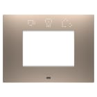 GEWISS - GEWGW16003SBR PLACCA EGO SMART - IN TECNOPOLIMERO VERNICIATO - 3 POSTI - BRONZO CHIARO - CHORUSMART