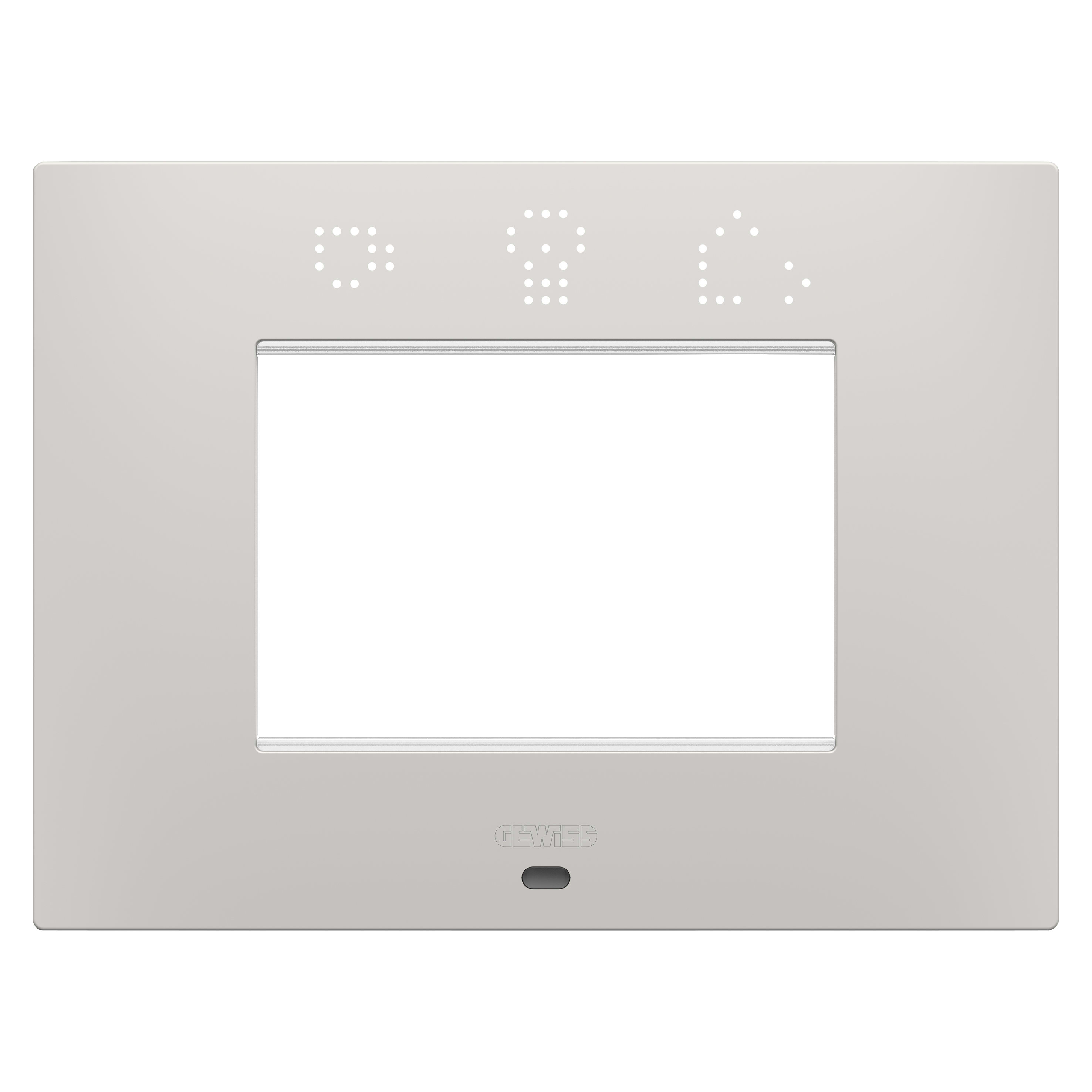 GEWISS - GEWGW16003SCY PLACCA EGO SMART - IN TECNOPOLIMERO VERNICIATO - 3 POSTI - ARGILLA - CHORUSMART