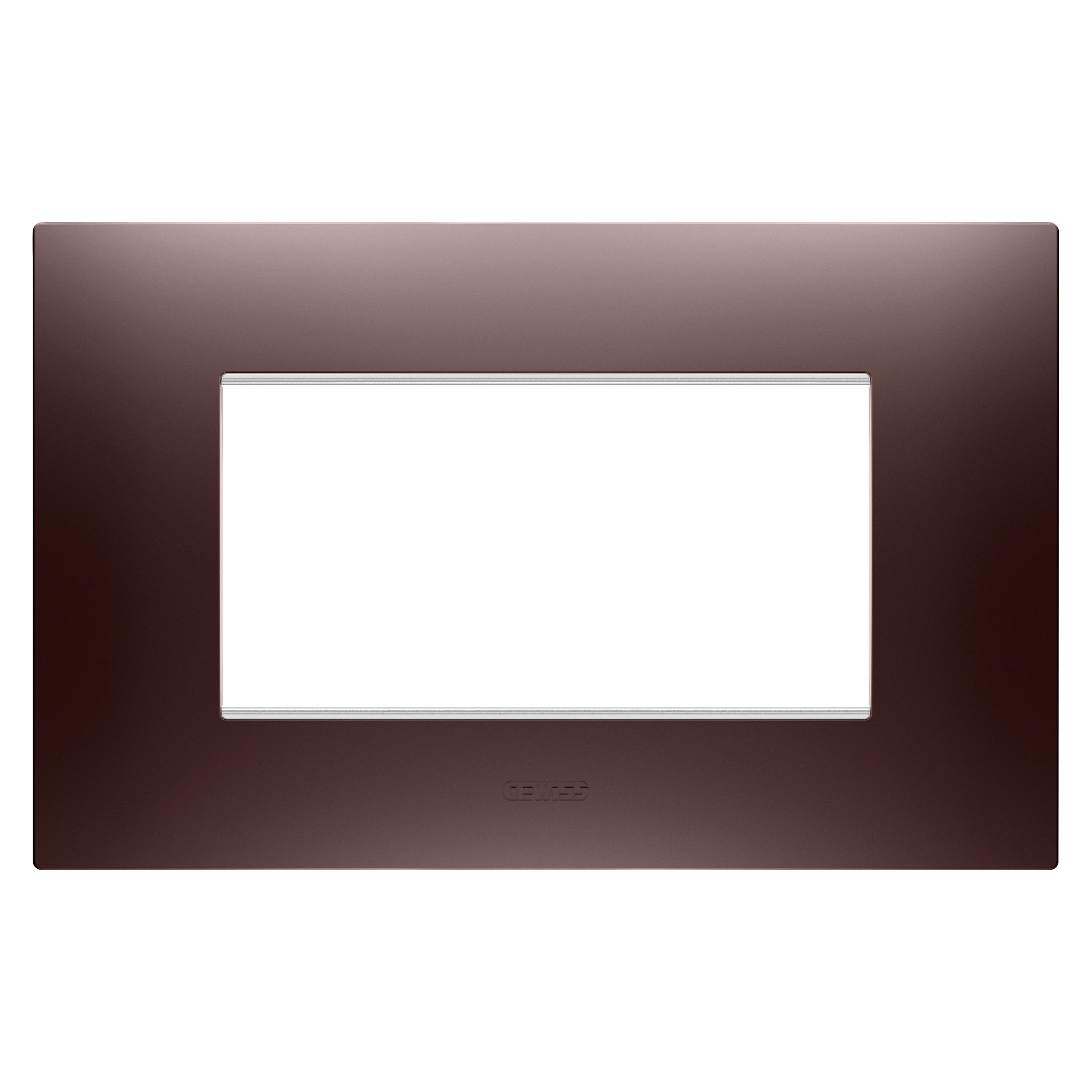 GEWISS - GEWGW16004CP PLACCA EGO - IN TECNOPOLIMERO VERNICIATO - 4 POSTI - RAME - CHORUSMART