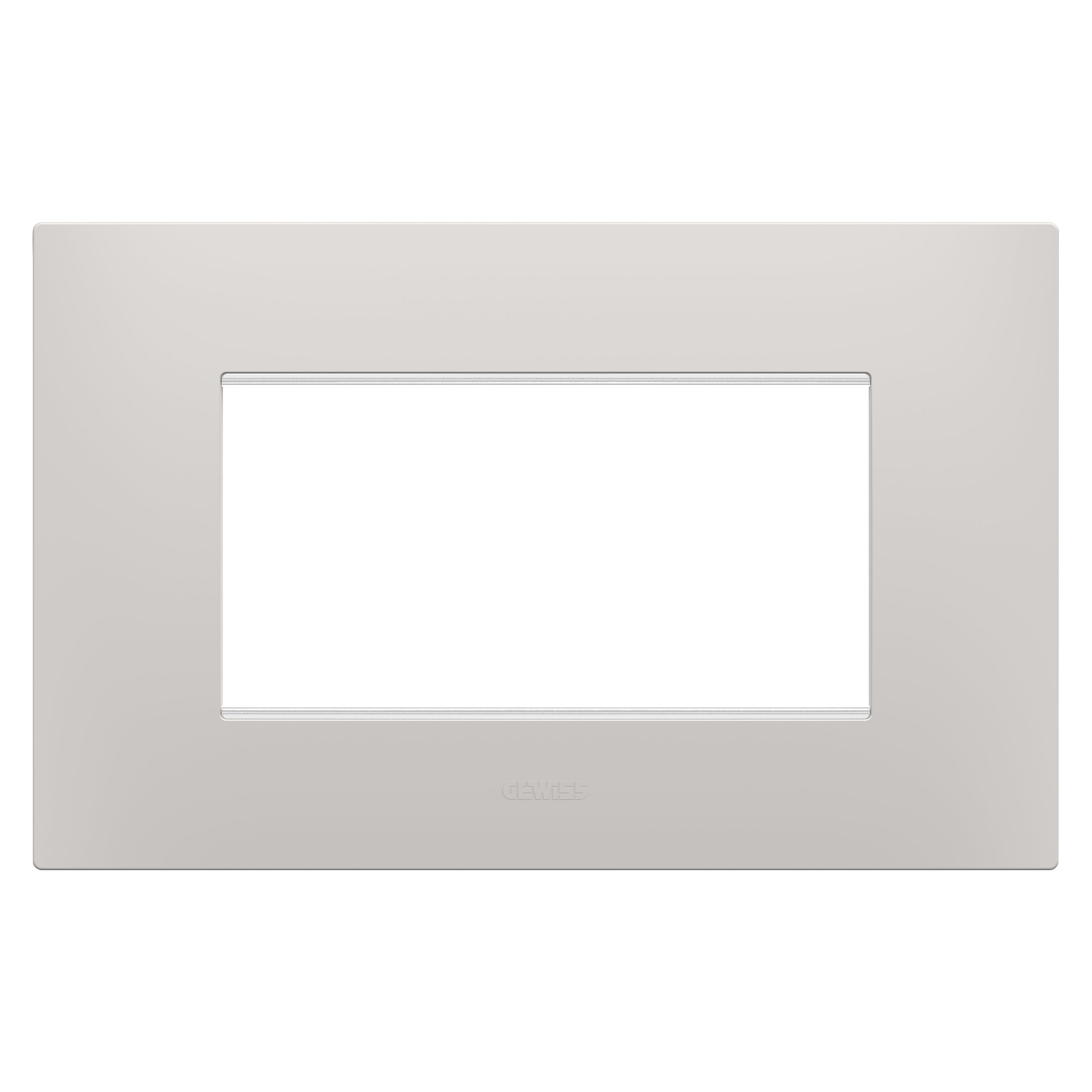 GEWISS - GEWGW16004CY PLACCA EGO - IN TECNOPOLIMERO - 4 POSTI - ARGILLA - CHORUSMART