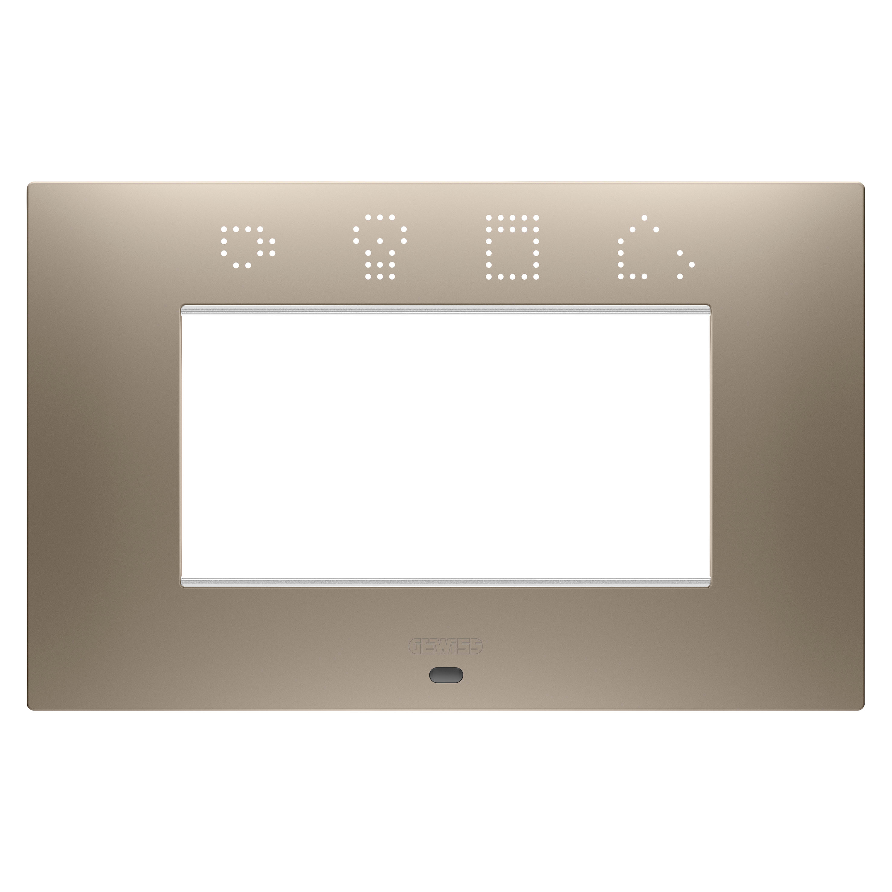 GEWISS - GEWGW16004SBR PLACCA EGO SMART 4M BRONZO CHIARO