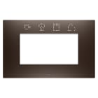 GEWISS - GEWGW16004SBS PLACCA EGO SMART 4M BROWN SHADE