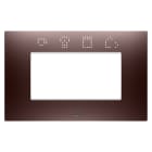 GEWISS - GEWGW16004SCP PLACCA EGO SMART - IN TECNOPOLIMERO VERNICIATO - 4 POSTI - RAME - CHORUSMART