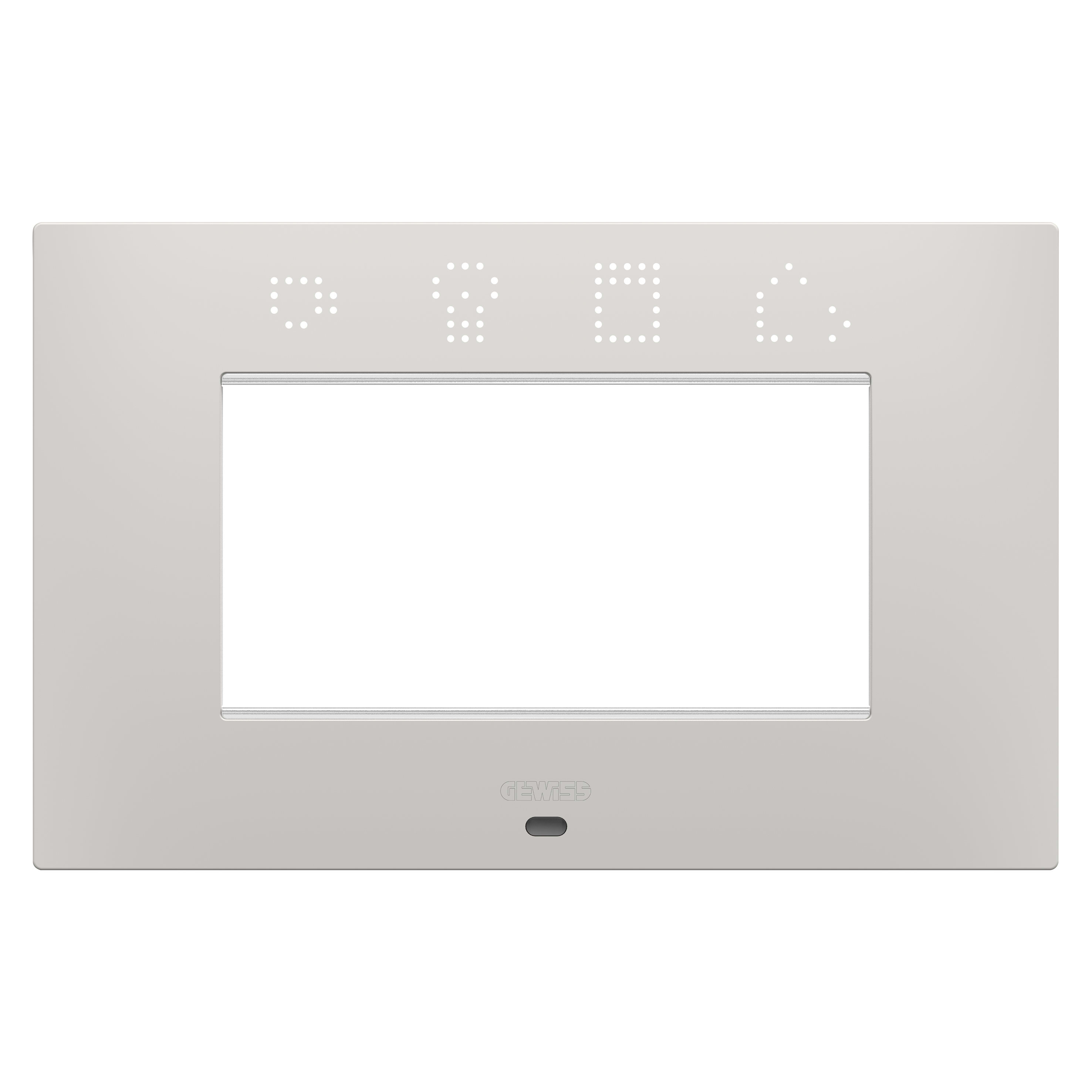 GEWISS - GEWGW16004SCY PLACCA EGO SMART - IN TECNOPOLIMERO VERNICIATO - 4 POSTI - ARGILLA - CHORUSMART