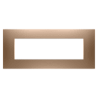GEWISS - GEWGW16007CS PLACCA EGO - IN TECNOPOLIMERO VERNICIATO - 7 POSTI - RAME CHIARO - CHORUSMART