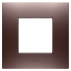 GEWISS - GEWGW16022CP PLACCA EGO INTERNATIONAL - IN TECNOPOLIMERO VERNICIATO - 2 POSTI - RAME - CHORUSMART