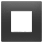 GEWISS - GEWGW16022DB PLACCA EGO INT.2M NERO SATINATO