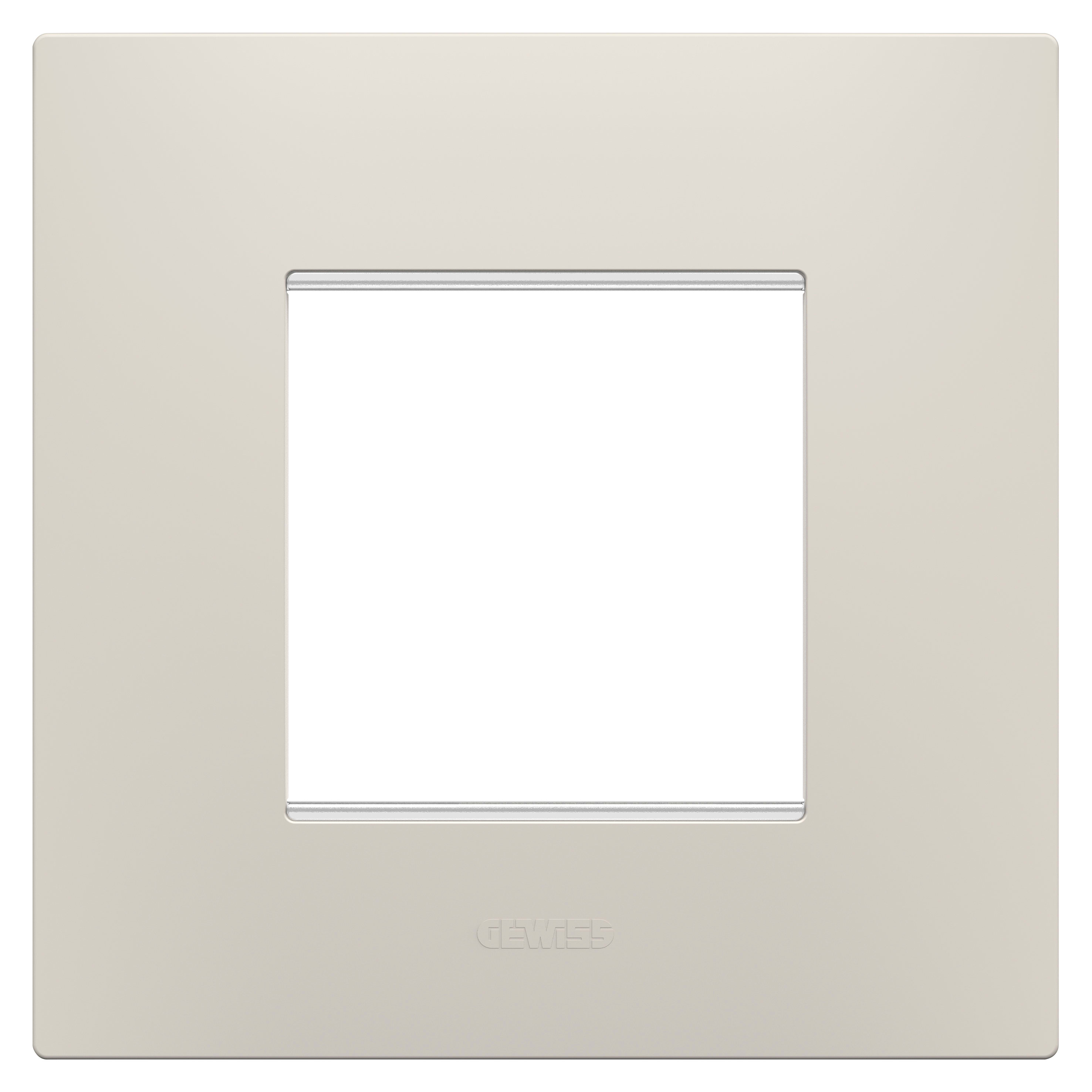 GEWISS - GEWGW16022NB PLACCA EGO INTERNATIONAL - IN TECNOPOLIMERO - 2 POSTI - NATURAL BEIGE - CHORUSMART