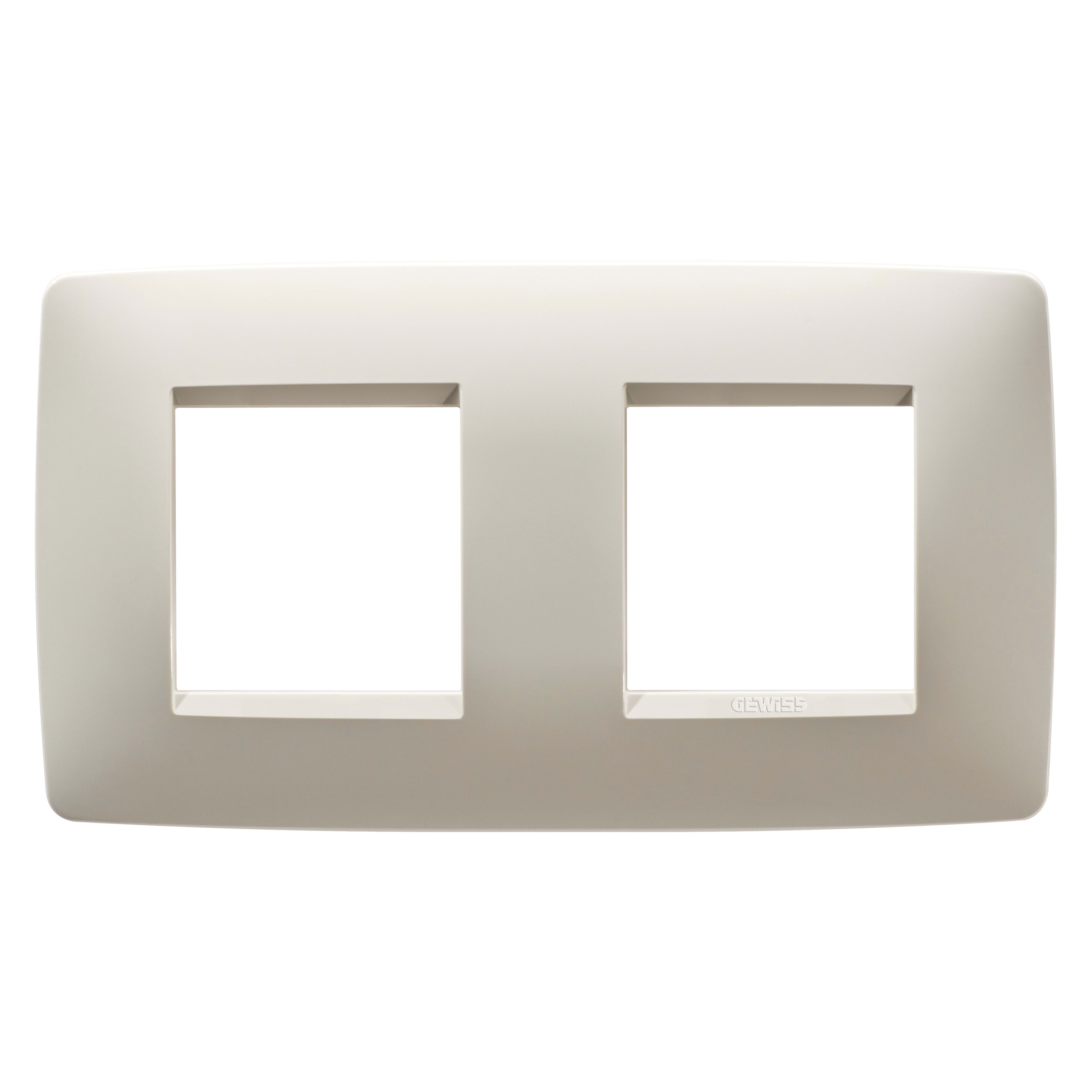 GEWISS - GEWGW16123TI PLACCA ONE INT.2+2M O.AVORIO