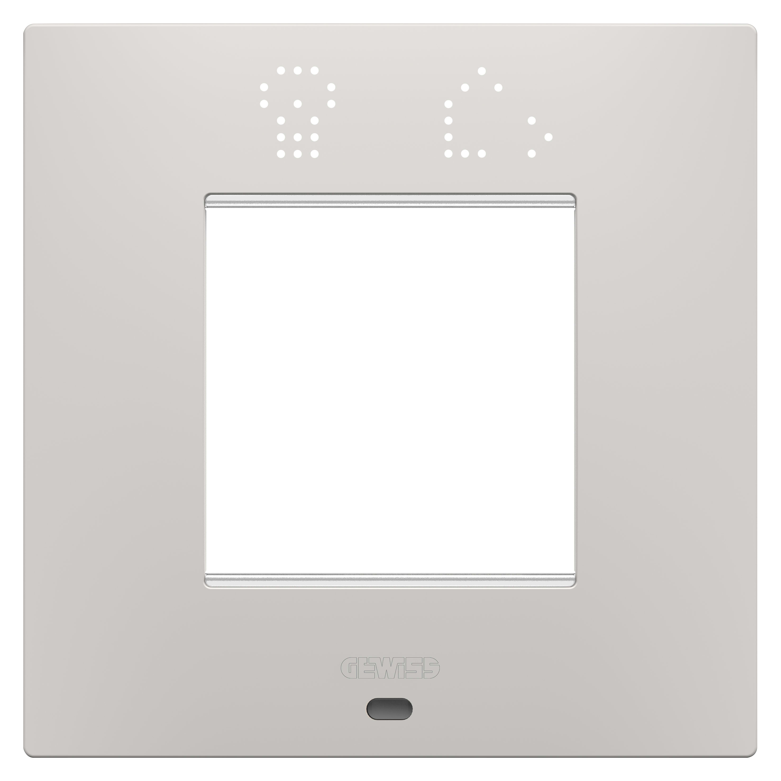 GEWISS - GEWGW16022SCY PLACCA EGO SMART INTERNATIONAL - IN TECNOPOLIMERO VERNICIATO - 2 POSTI - ARGILLA - CHORUSMART