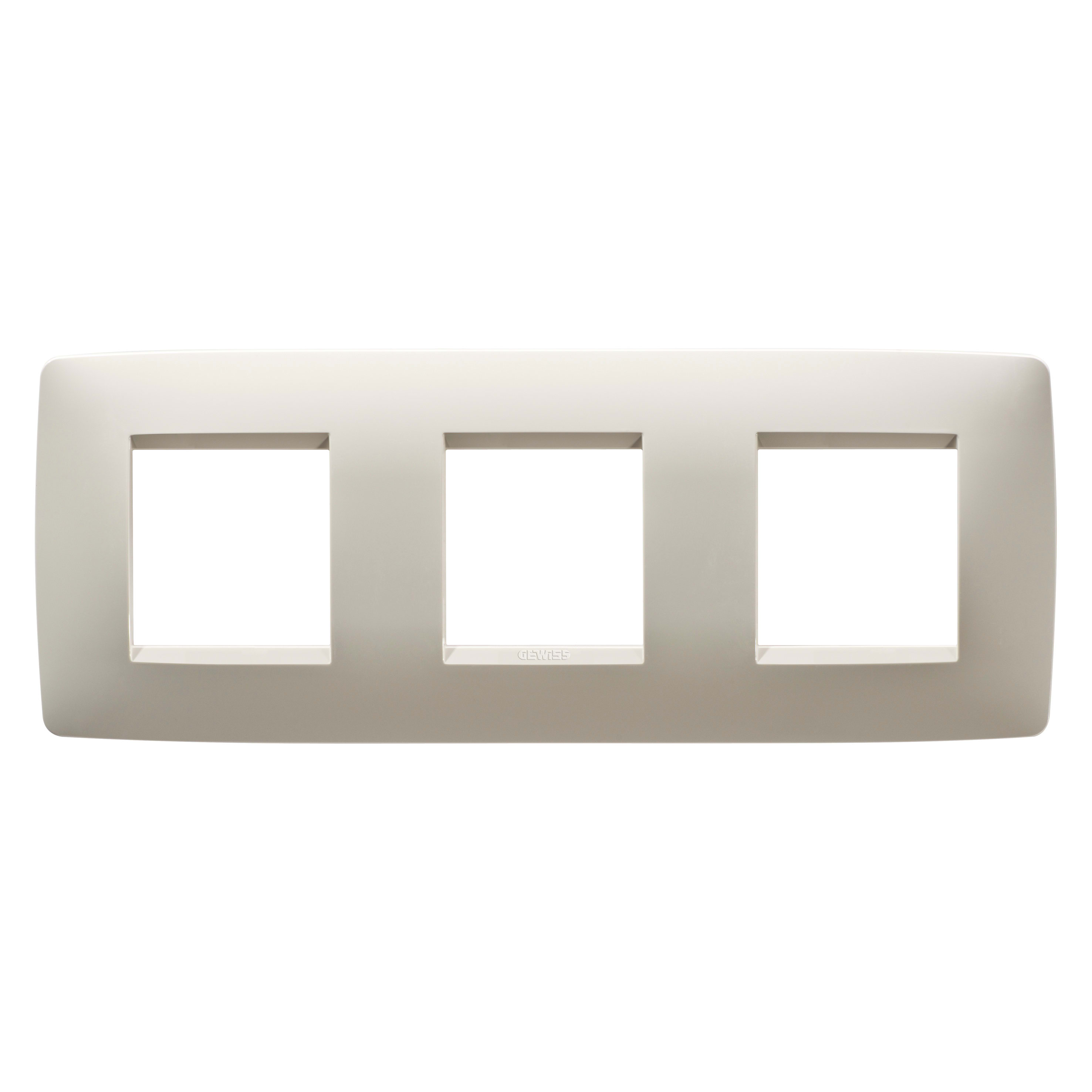 GEWISS - GEWGW16126TI PLACCA ONE INT.2+2+2M O.AVORIO