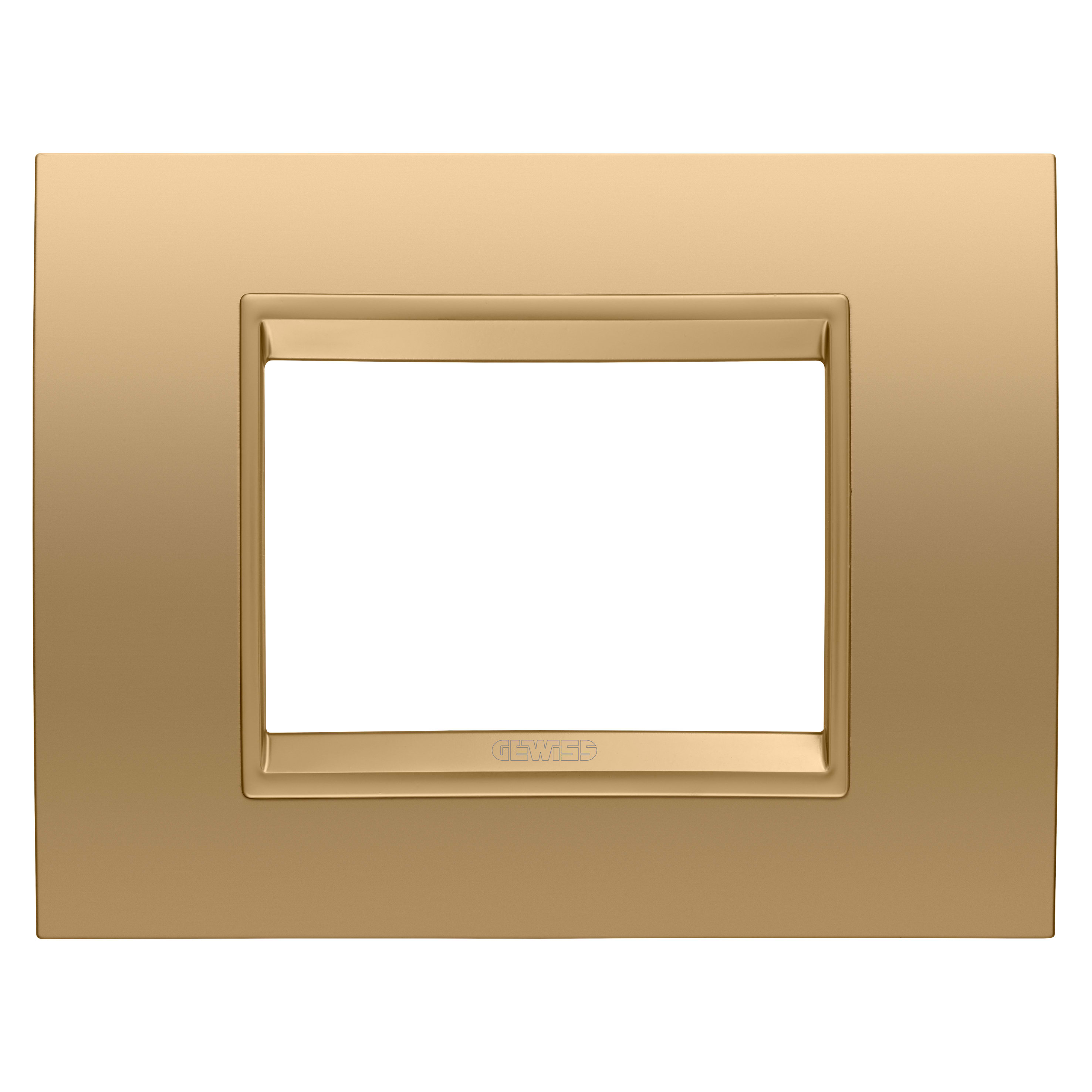 GEWISS - GEWGW16203XG PLACCA LUX 3M METALLO ORO