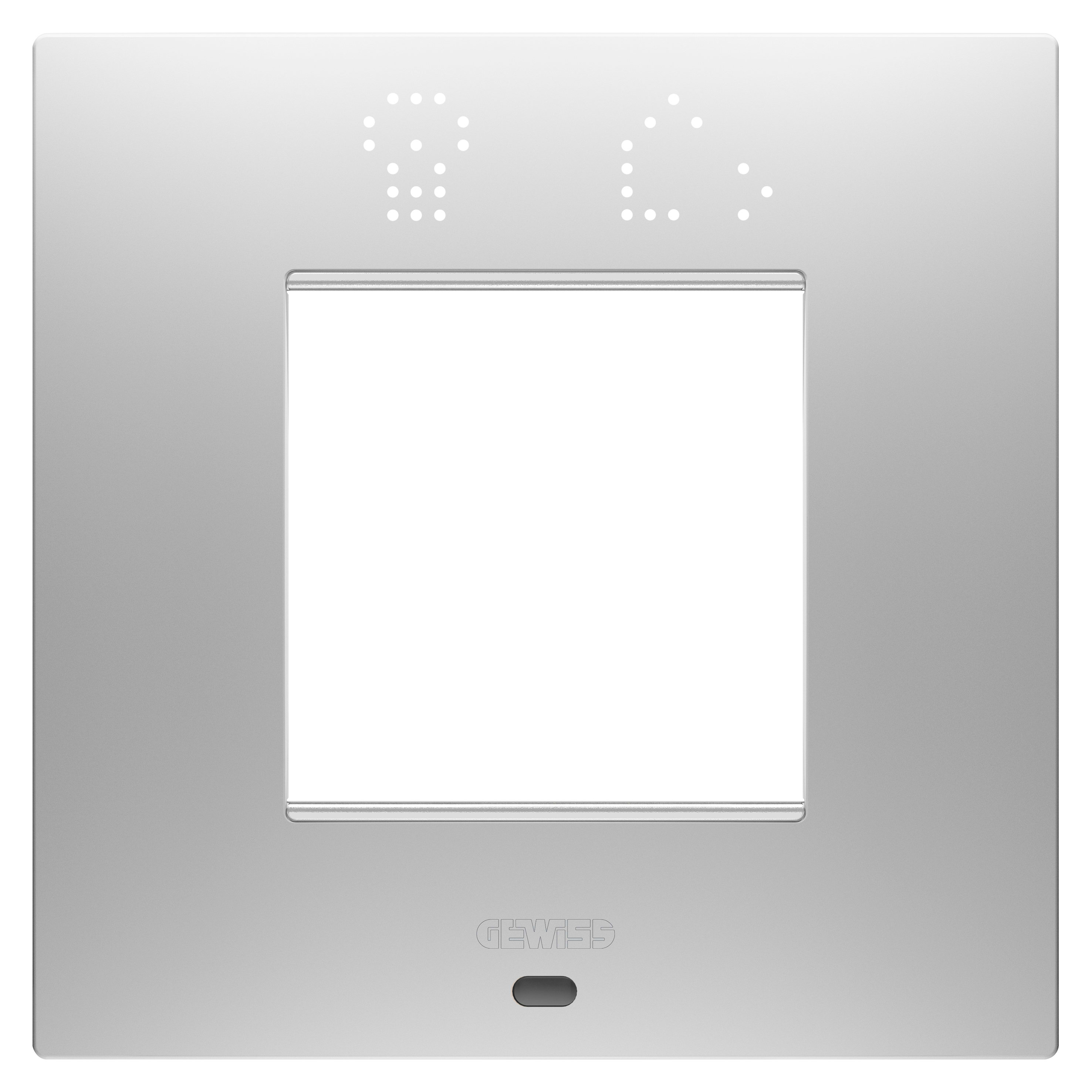 GEWISS - GEWGW16022SGR PLACCA EGO SMART INT 2M MAGNETIC GRAY