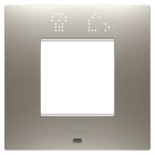 GEWISS - GEWGW16022SST PLACCA EGO SMART INT 2M ACCIAIO