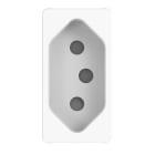 GEWISS - GEWGWC20269 PRESA 2P+T 16A STD SUDAFRICANO BIANCO