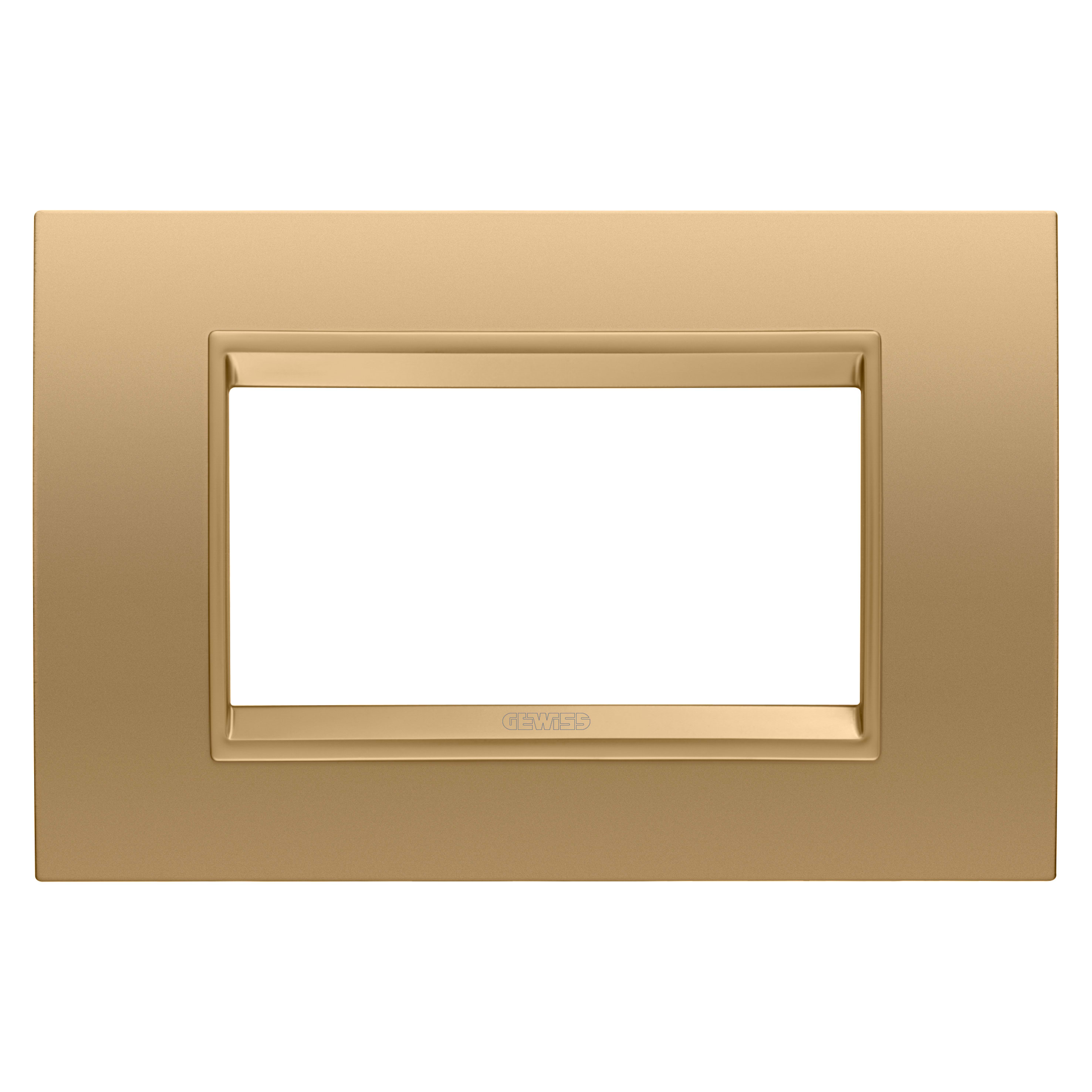 GEWISS - GEWGW16204XG PLACCA LUX 4M METALLO ORO