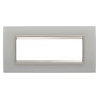 GEWISS - GEWGW16206GT PLACCA LUX 6M VETRO NATURAL REFLECT.