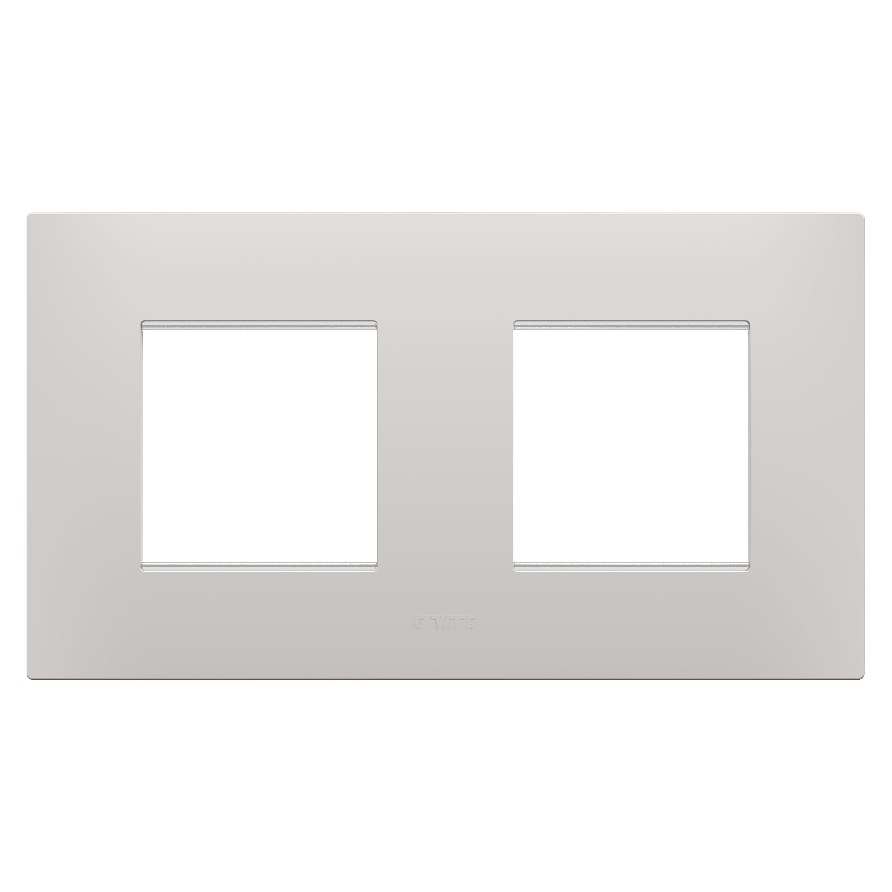 GEWISS - GEWGW16023CY PLACCA EGO INT.2+2M O ARGILLA