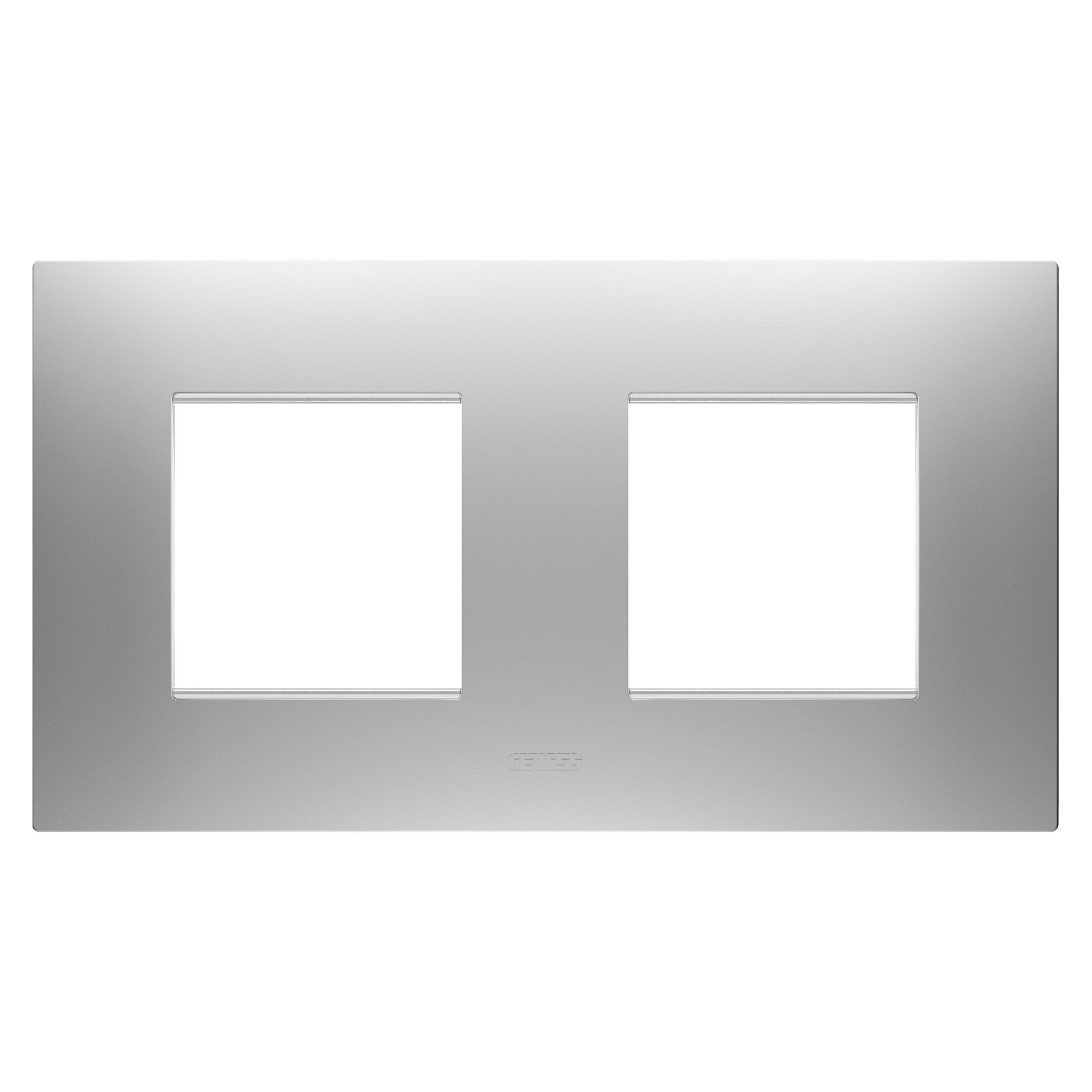 GEWISS - GEWGW16023GR PLACCA EGO INT.2+2M O MAGNETIC GRAY