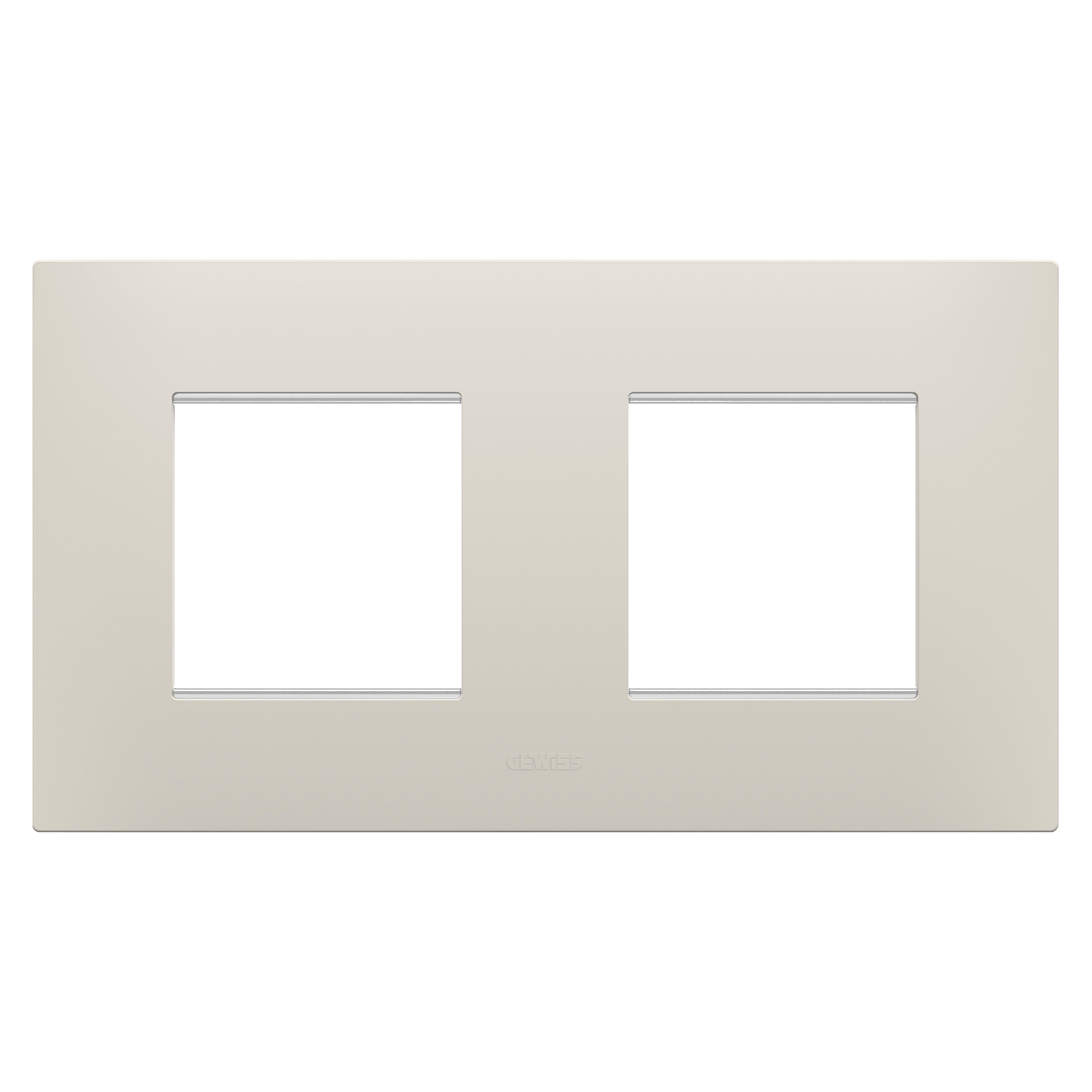 GEWISS - GEWGW16023NB PLACCA EGO INTERNATIONAL - IN TECNOPOLIMERO - 2+2 POSTI ORIZZONTALE - NATURAL BEIGE - CHORUSMART