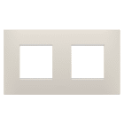 GEWISS - GEWGW16023NB PLACCA EGO INTERNATIONAL - IN TECNOPOLIMERO - 2+2 POSTI ORIZZONTALE - NATURAL BEIGE - CHORUSMART