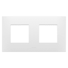 GEWISS - GEWGW16023PW PLACCA EGO INTERNATIONAL - IN TECNOPOLIMERO - 2+2 POSTI ORIZZONTALE - BIANCO SATINATO - CHORUSMART