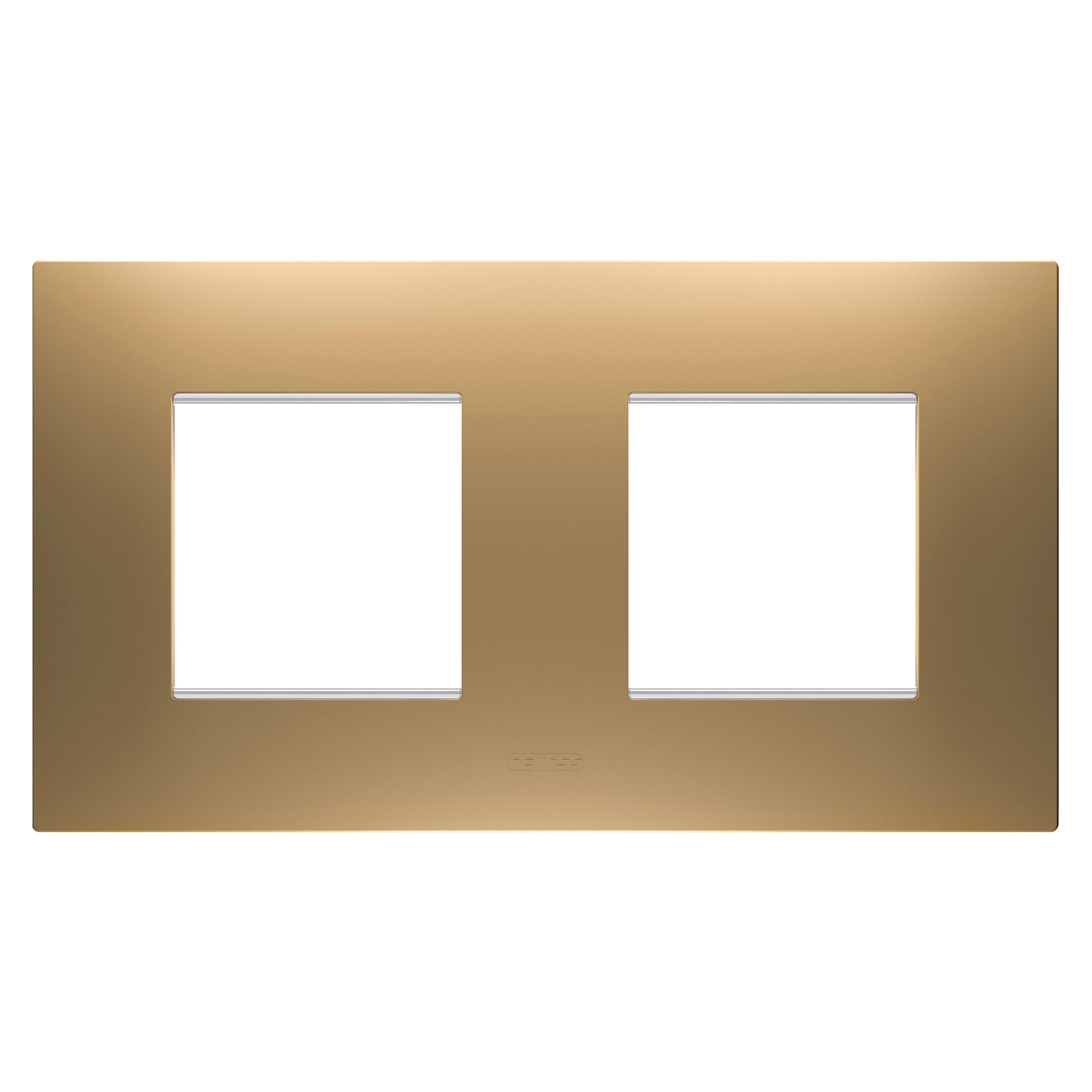 GEWISS - GEWGW16023SG PLACCA EGO INT.2+2M O ORO