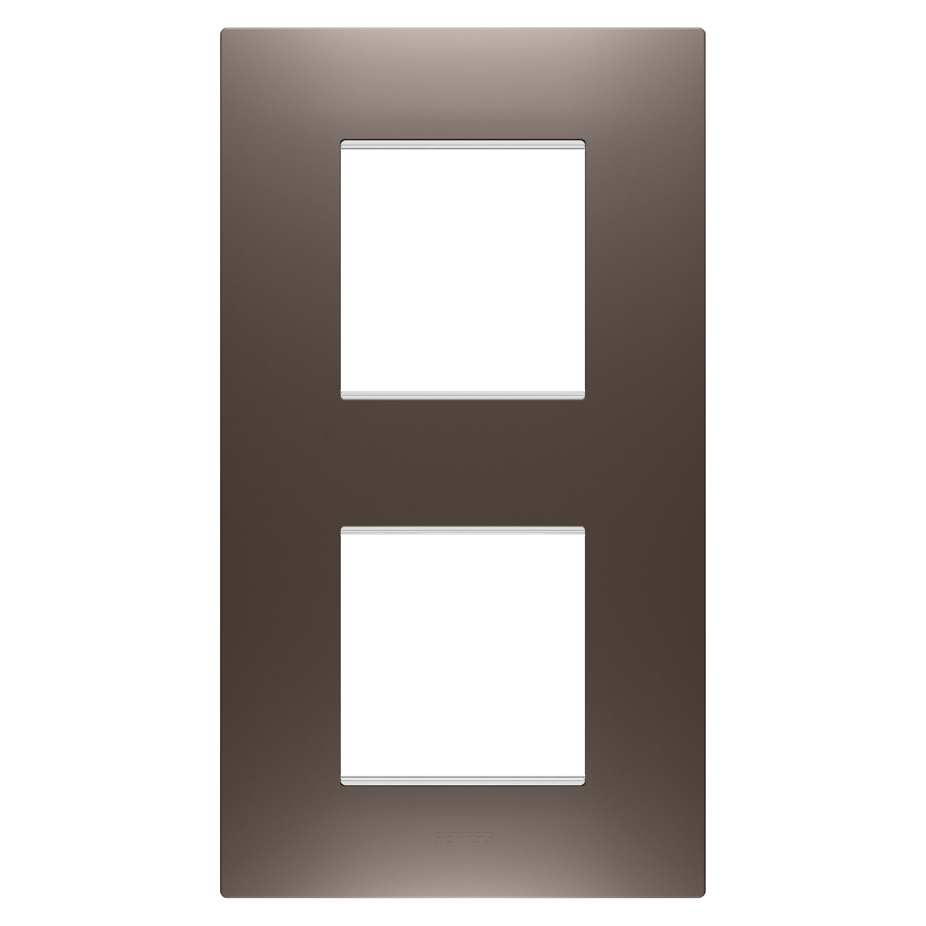 GEWISS - GEWGW16024BS PLACCA EGO INT.2+2M V BROWN SHADE