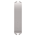 GEWISS - GEWGW13162 PULSANTE UNIPOLARE 250V ac - NA 10A ILLUMINABILE - CON DIFFUSORE - 1/2 MODULO - NATURAL BEIGE SATINATO - CHORUSMART