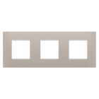 GEWISS - GEWGW16026DS PLACCA EGO INTERNATIONAL - IN TECNOPOLIMERO - 2+2+2 POSTI ORIZZONTALE - DARK SAND - CHORUSMART