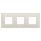 GEWISS - GEWGW16026NB PLACCA EGO INT.2+2+2M O NATURAL BEIGE