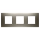 GEWISS - GEWGW16026ST PLACCA EGO INT.2+2+2M O ACCIAIO