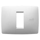 GEWISS - GEWGW16101AB PLACCA ONE - IN TECNOPOLIMERO - 1 POSTO - BIANCO - ANTIBATTERICO - CHORUSMART