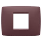 GEWISS - GEWGW16102VD PLACCA ONE - IN TECNOPOLIMERO VERNICIATO - 2 POSTI - TUSCAN RED - CHORUSMART