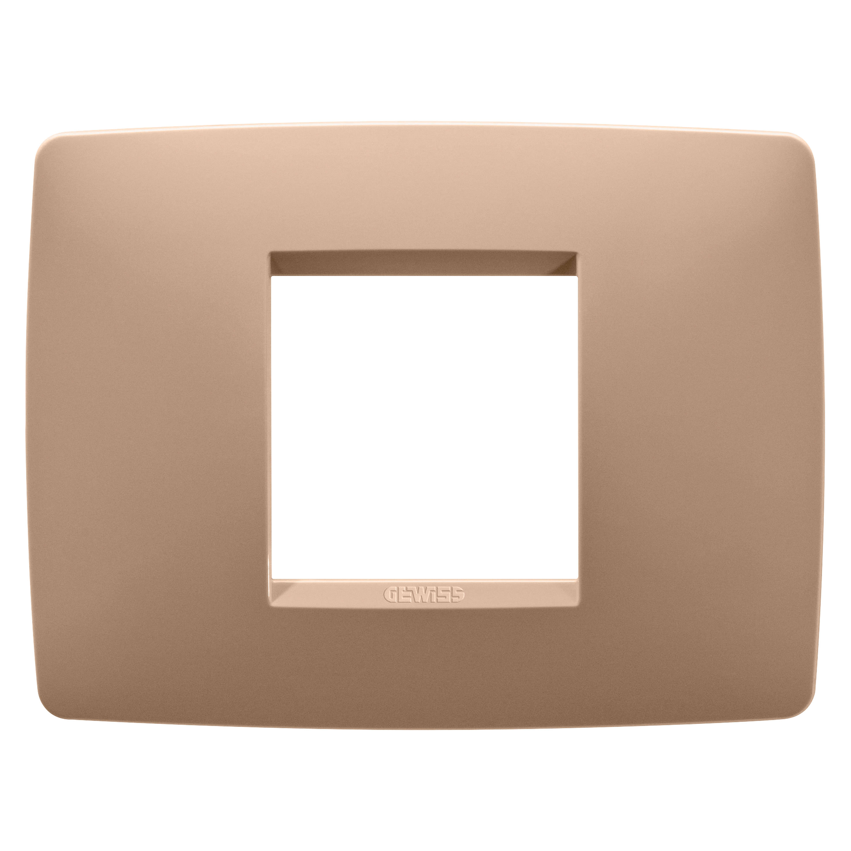 GEWISS - GEWGW16102VX PLACCA ONE - IN TECNOPOLIMERO VERNICIATO - 2 POSTI - RAME CHIARO - CHORUSMART