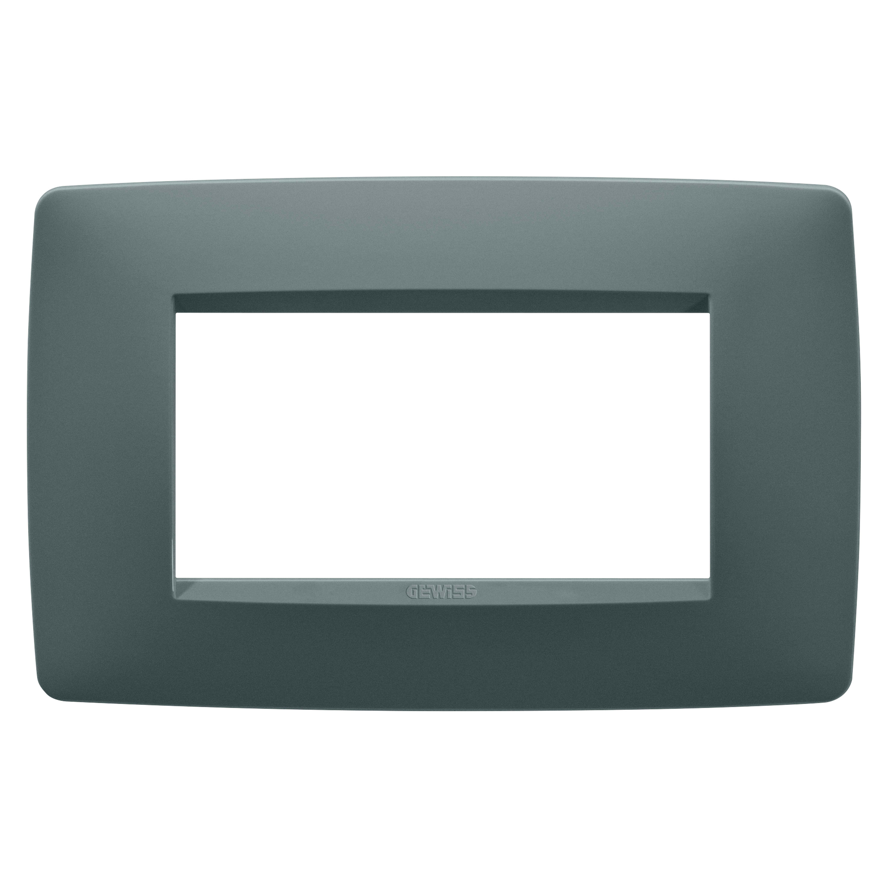GEWISS - GEWGW16104VZ PLACCA ONE - IN TECNOPOLIMERO VERNICIATO - 4 POSTI - OTTANIO - CHORUSMART