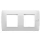 GEWISS - GEWGW16123AB PLACCA ONE INTERNATIONAL - IN TECNOPOLIMERO - 2+2 POSTI ORIZZONTALE - BIANCO - ANTIBATTERICO - CHORUSMART
